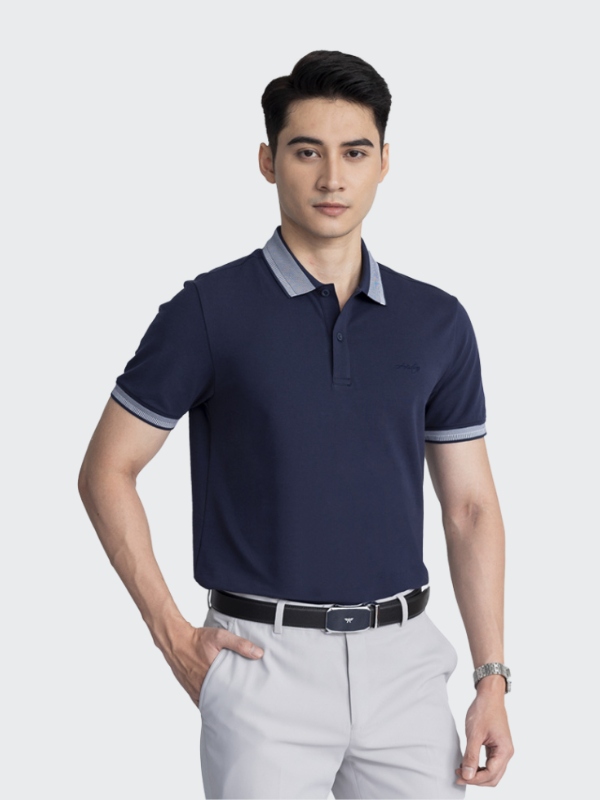 Áo polo ngắn tay form suông nhẹ, chất cotton mềm mại